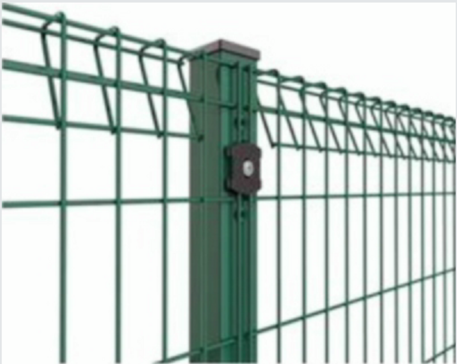 Anping BRC Fence  Top and Bottom rolled mesh panel or fence  Iron Metal Sections Outdoor Pvc Coated 3 Sides Security Fence