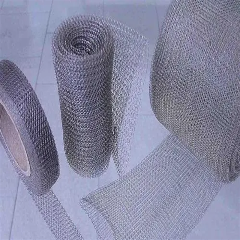 Stainless Steel Copper Aluminum Monel Titanium Nickel  Mist Demister Pad Knitted Wire Mesh