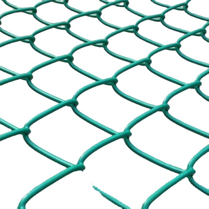 Galvanized Cyclone fencing Diamond Mesh cyclone fence PVC coated chain link fence