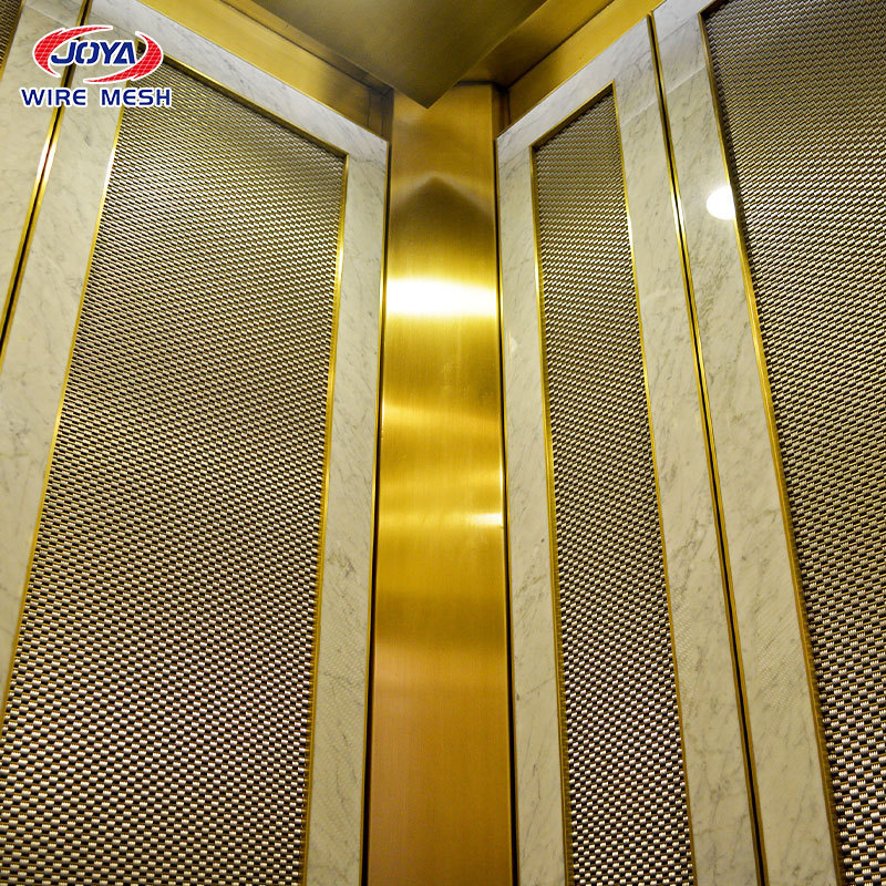 woven mesh for elevator cabin stainless steel mesh panel for elevator cabin woven metal interiors