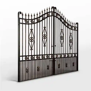 Cheap China Outdoor Yard Decorative Wrought Iron Houses Gates and Fence Railing  latest Wrought Iron Gates