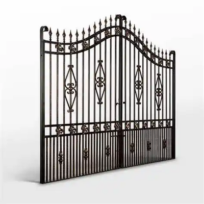 Cheap China Outdoor Yard Decorative Wrought Iron Houses Gates and Fence Railing  latest Wrought Iron Gates