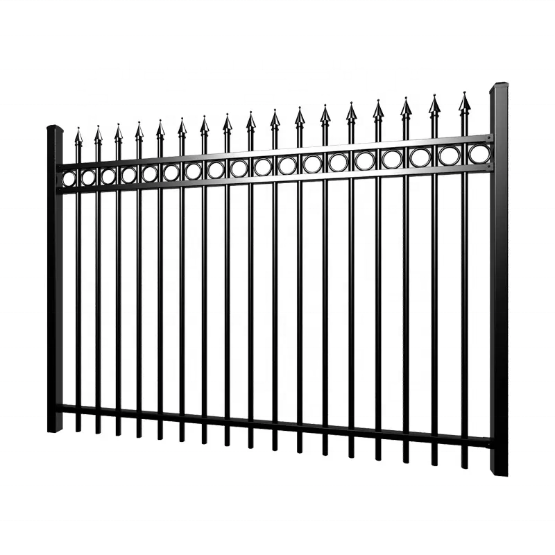 European Luxury House Designs Door Main Security Front Entrance Gate Double Wrought Iron Gate