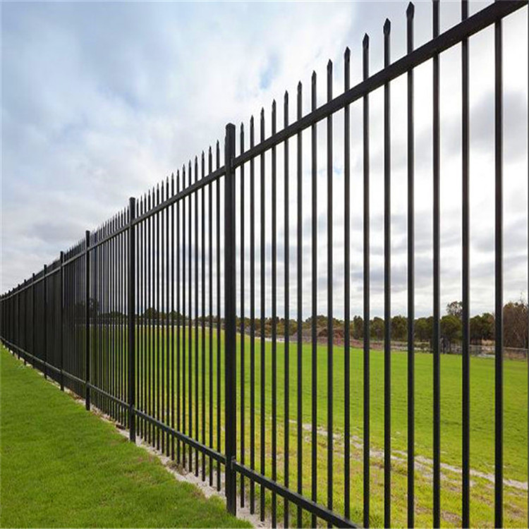 Simple stainless steel fence wrought iron metal fence gate design for house