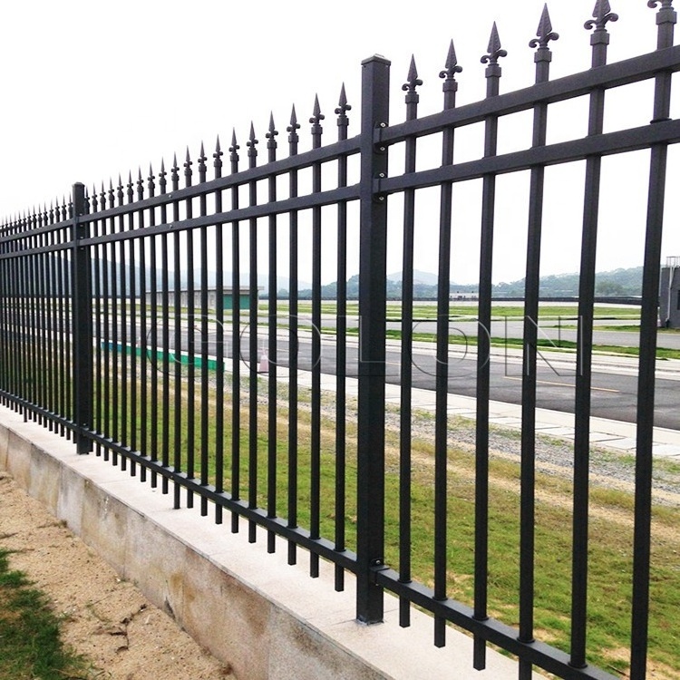 Cheap philippine wrought iron fence  metal fencing designs iron panels wrought black wrought iron fence