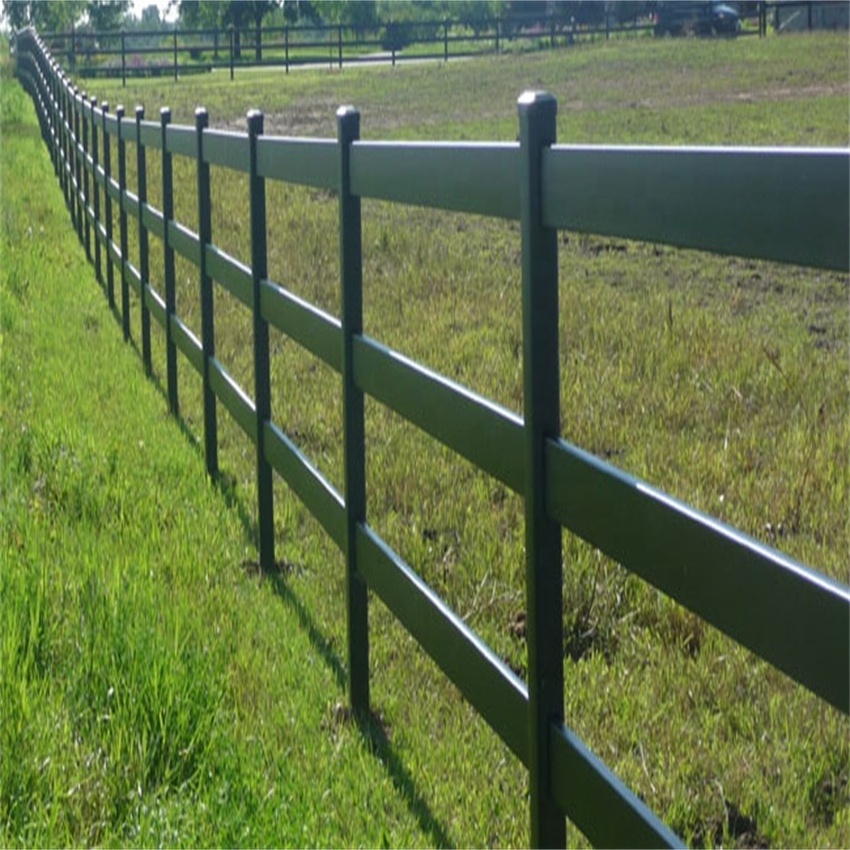 Galvanized Black Coated 54inch Height Rugged Steel Board Horse Fencing