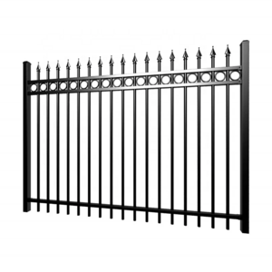 High quality Hot dip galvanized decorative wrought iron fence screen wrought iron fence in guangzhou