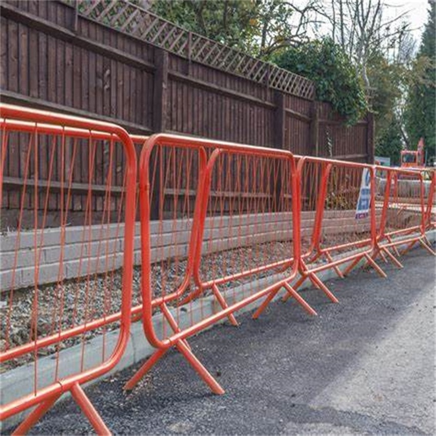 Hot Sale Crowd Control Road Safety Barrier Temp Fence Panels  outdoor metal removable fences