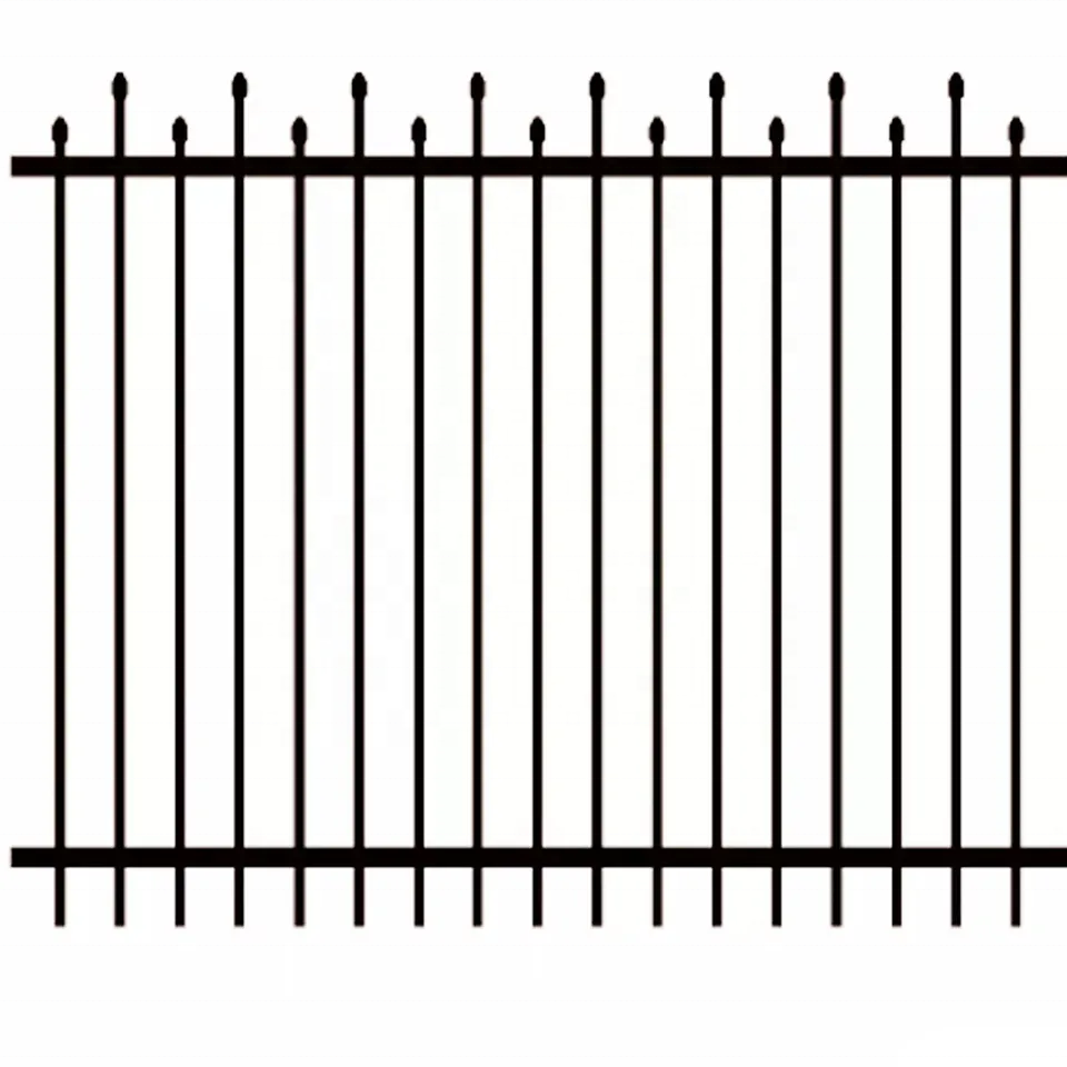 High quality Hot dip galvanized decorative wrought iron fence screen wrought iron fence in guangzhou