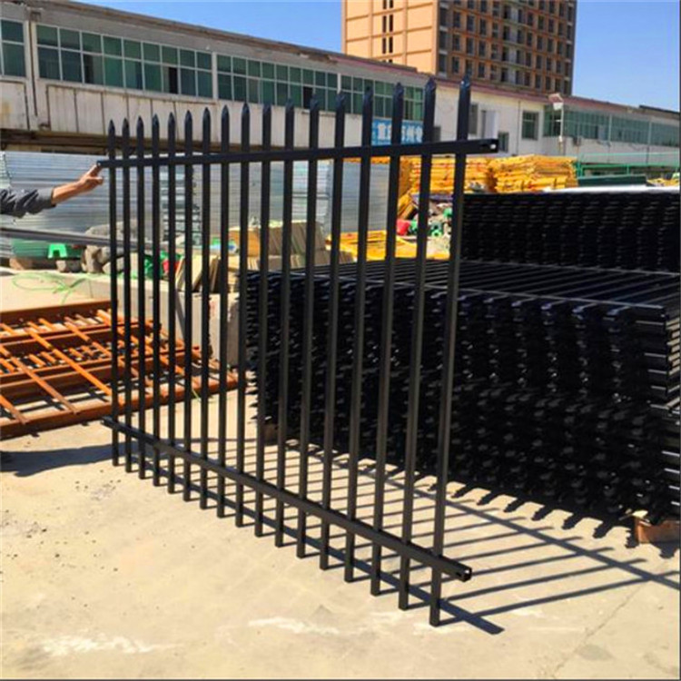 Simple stainless steel fence wrought iron metal fence gate design for house