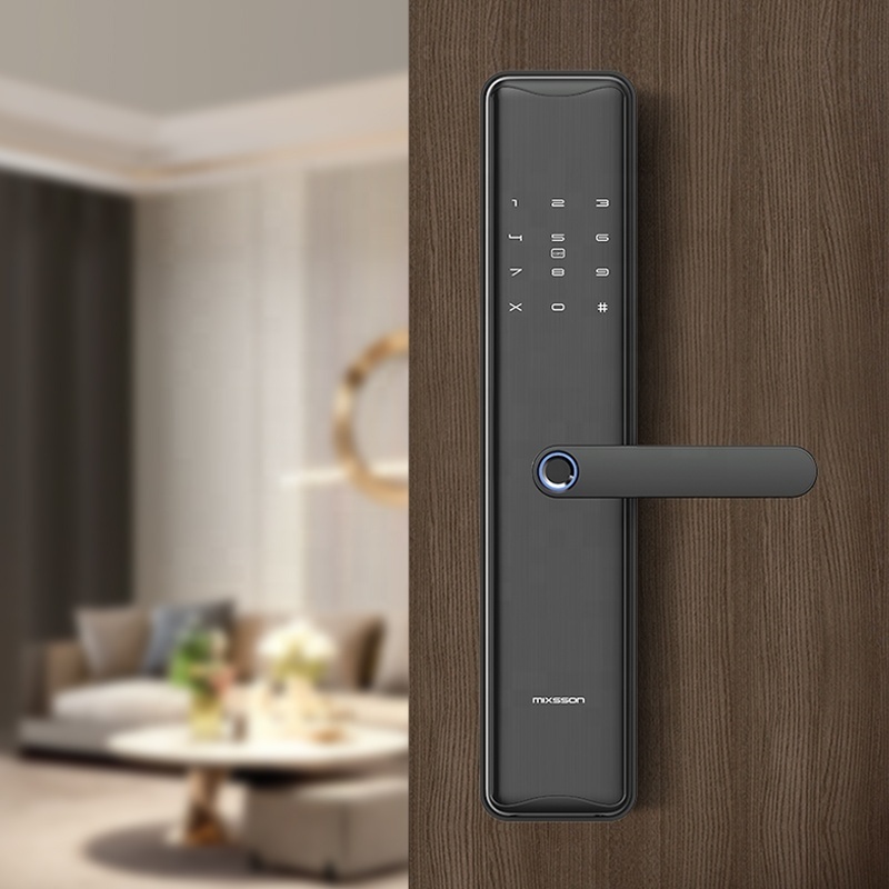 MixssonSafe Lock Gate Combination  Home Digital Biometric Fingerprint Intelligent Handle Electronic Locks Smart Lock Door