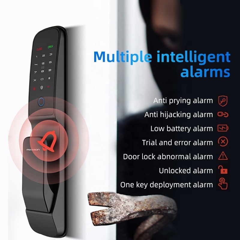 Mixsson Electric keyless entry tuya smart door lock tuya wifi for front door automatic home smart intelligent door lock