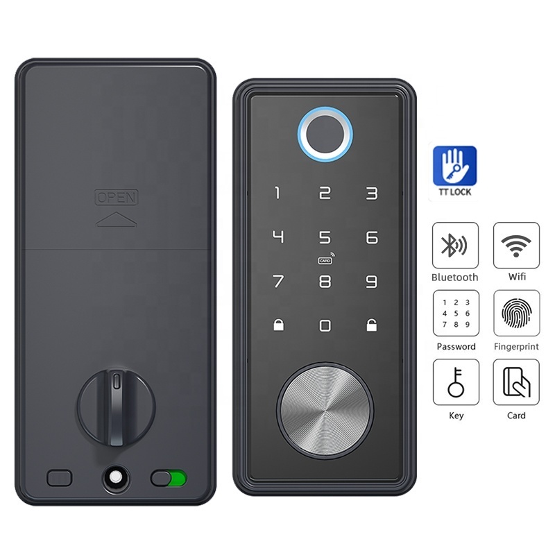 High Quality TUYA Waterproof WIFI App  Fingerprint Smart Door Locks  Lock Intelligent Keyless Smart Lock Suitable For All Stype