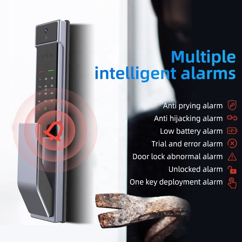 MIXSSON M200FV  Intelligent Door Lock 3D Facial Recognition Intelligent Door Lock  24 Hours Intelligent Monitoring  With Cat Eye