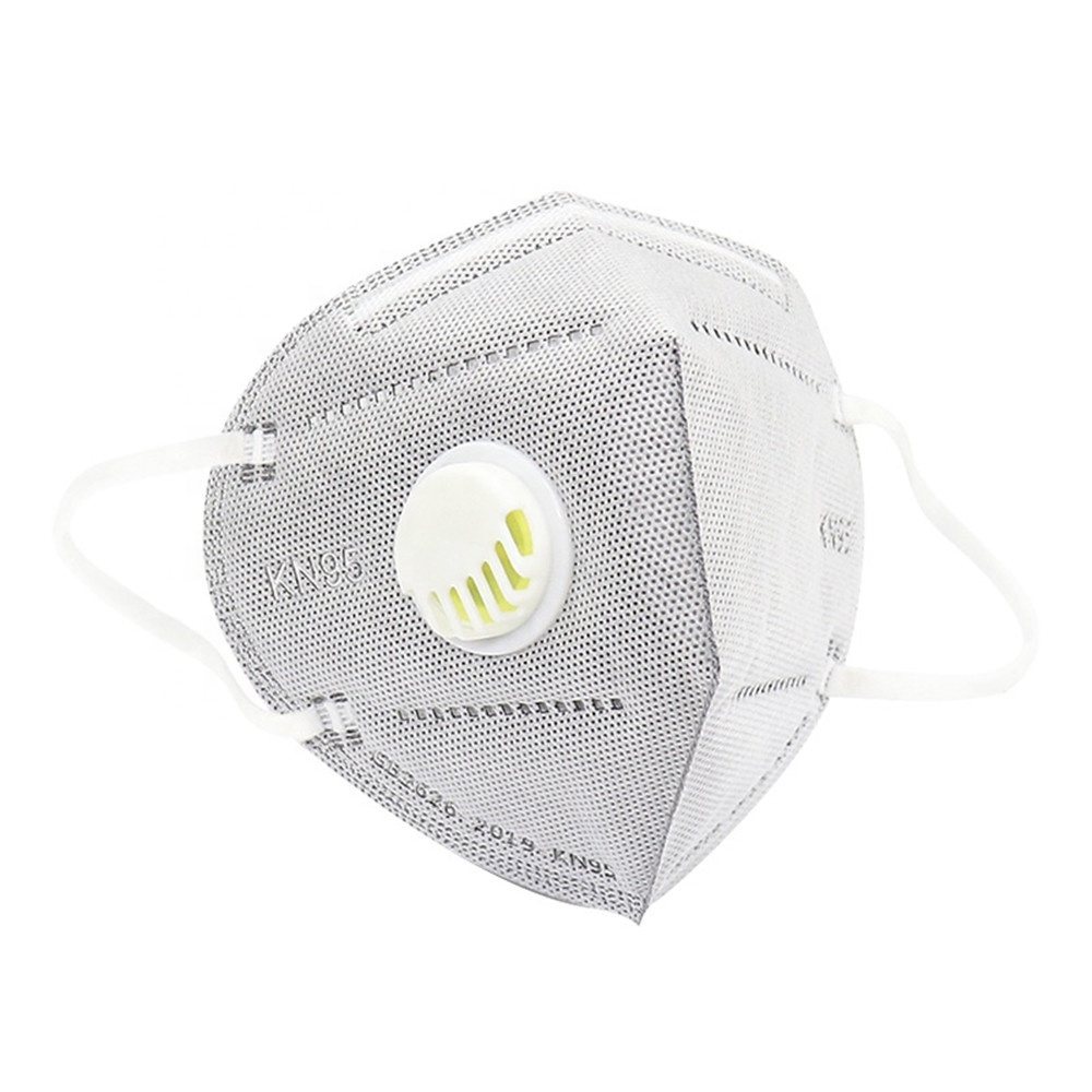 Disposable Face Mask Respirators Activated Carbon Air Filter Kn95 Mask With Valve Dust Filtering Mask