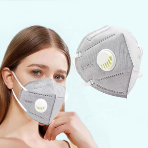 Disposable Face Mask Respirators Activated Carbon Air Filter Kn95 Mask With Valve Dust Filtering Mask