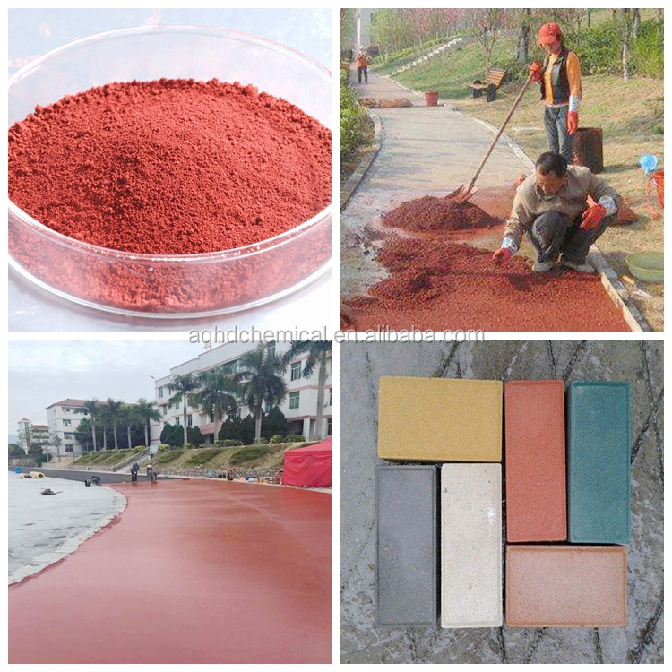 China Manufacturer Concrete Pigment Powder Iron Oxide Red For Brick Paving Stone