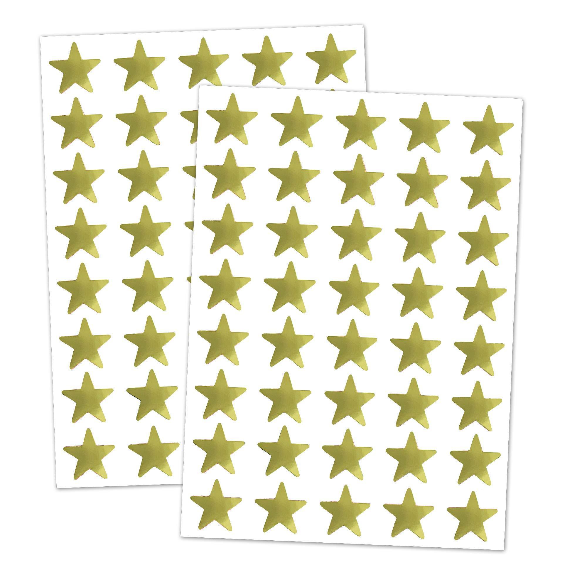 Collection Reward Cartoon Stickers Gold Star Motivational School Teacher for Kids OPP Bag Vinyl Promotional Gifts Sticker