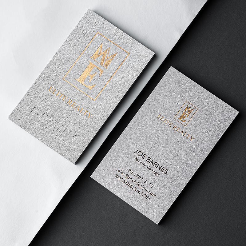 High Quality embossed gold foil plastic paper business name card custom luxury printing business cards with logo luxury