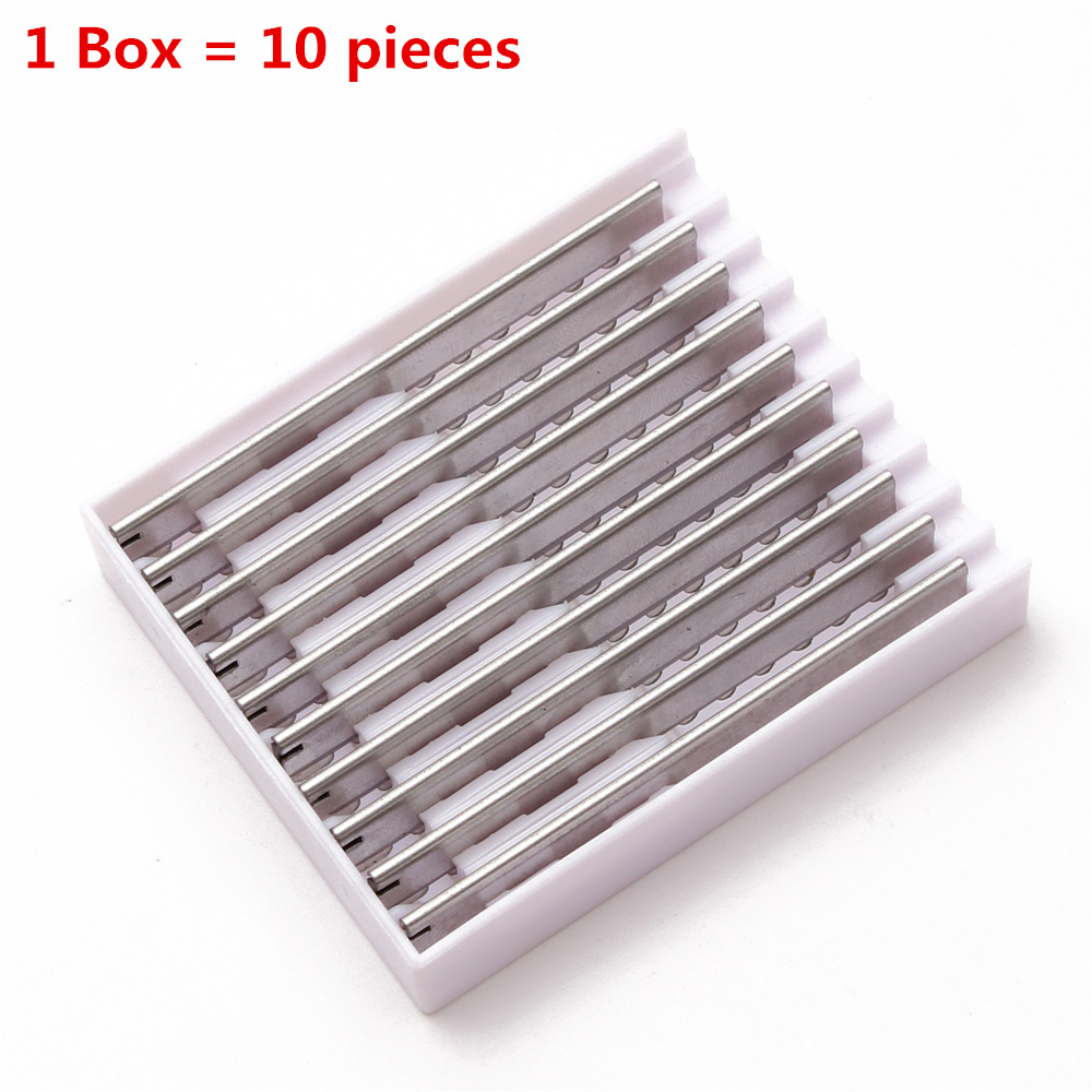 10Pcs/Box Stainless Steel Single Edge Disposable Hair Razor Bblades Barber Shaving Razor Blades C6000