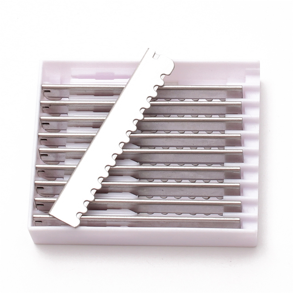 10Pcs/Box Stainless Steel Single Edge Disposable Hair Razor Bblades Barber Shaving Razor Blades C6000