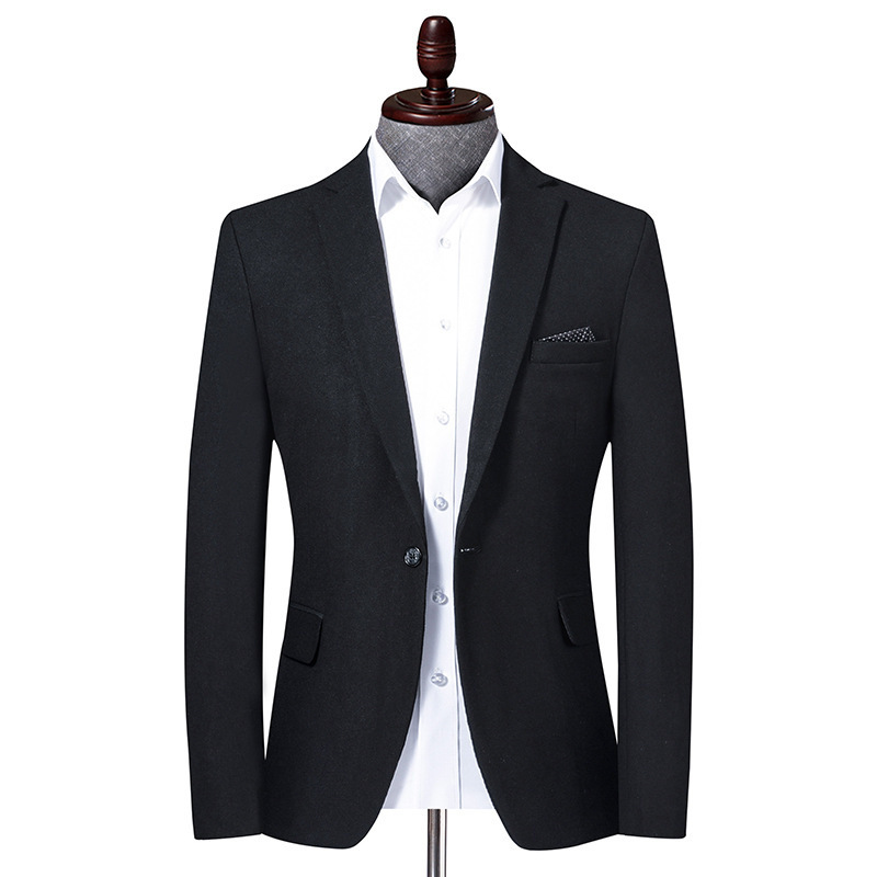 Men's Slim Fit 2 Piece Suit, One Button Solid Jacket Pants Set With Tie 59% Polyester 33.4% Viscose 7.6% Spandex