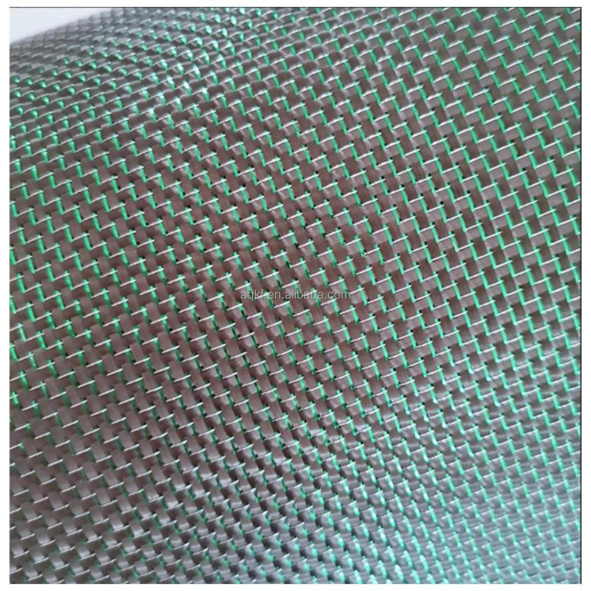 3K240G Green Silver Double Silk Plain DIY automotive interior carbon fiber fabric