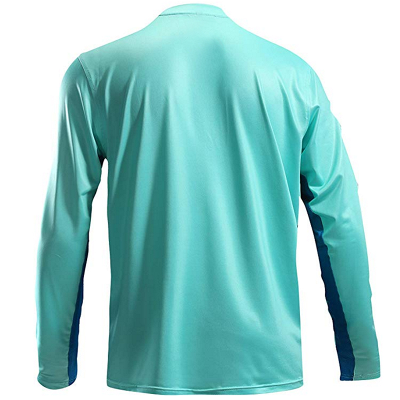 Custom sublimation print quick dry blank uv protection long sleeve fishing t shirt