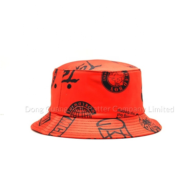 high quality wide brim adult fisherman bucket hat full print hat custom logo Women's personalized vintage printed bucket cap