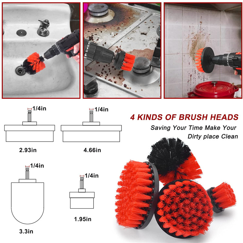 Automotive Durable Premium 18Pcs Car Wash Brush  Car Interior Towel Brush