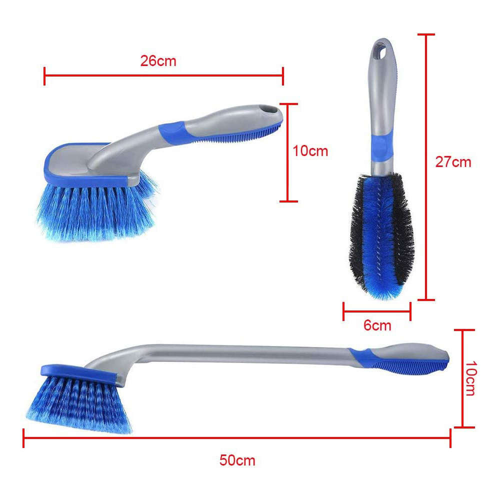 Rim Cleaning Brush Kit Wheel Brush For Alloy Wheels And Tyre Brushes Rim Cleaner For Your Car Motorcycle Or Bicycle