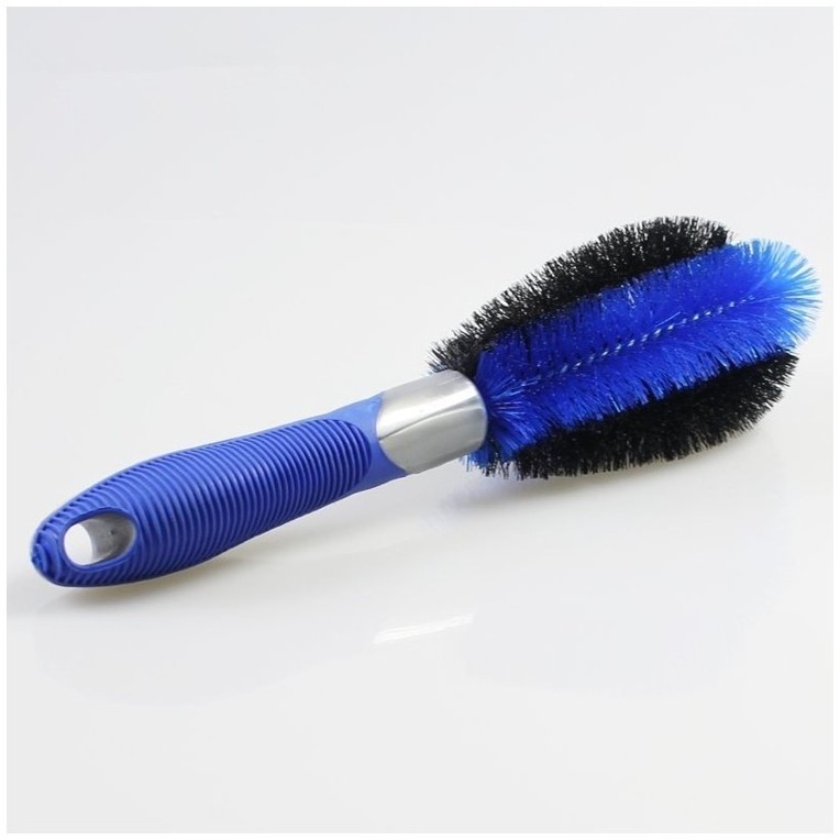 Car Wheel Cleaning Brush Tire Rim Scrub Brush with Anti-Slip Rubber Handle for Automobile and Motorcycle Wheel Tire Cleaner