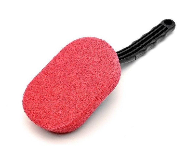 Car Tire Shine Applicator Brush Curved Tire Detail Sponge Brush