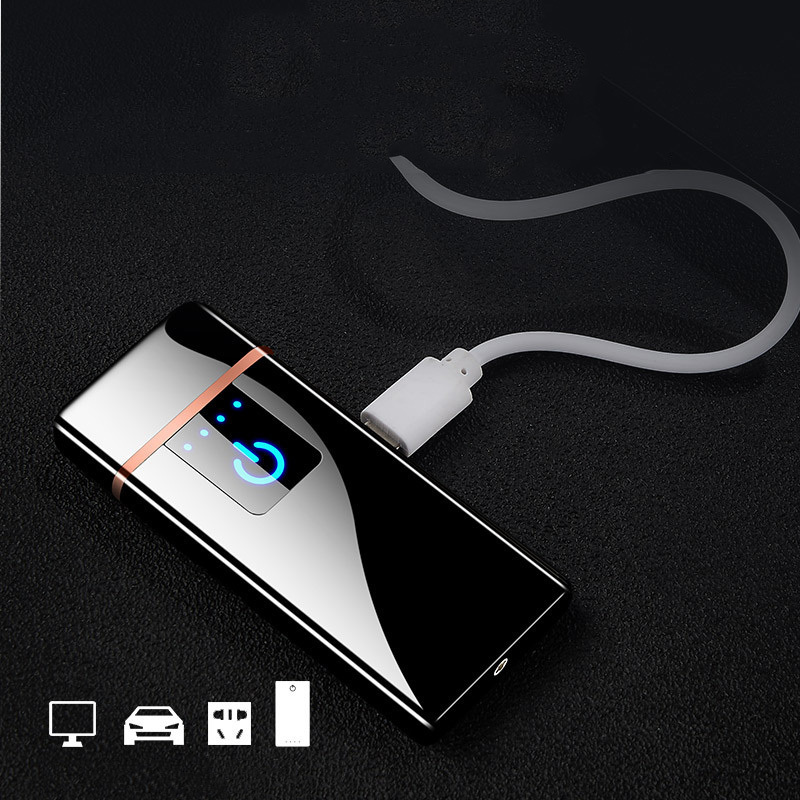 New usb charging lighter touch screen electronic cigarette lighters small rechargeable electric lighter