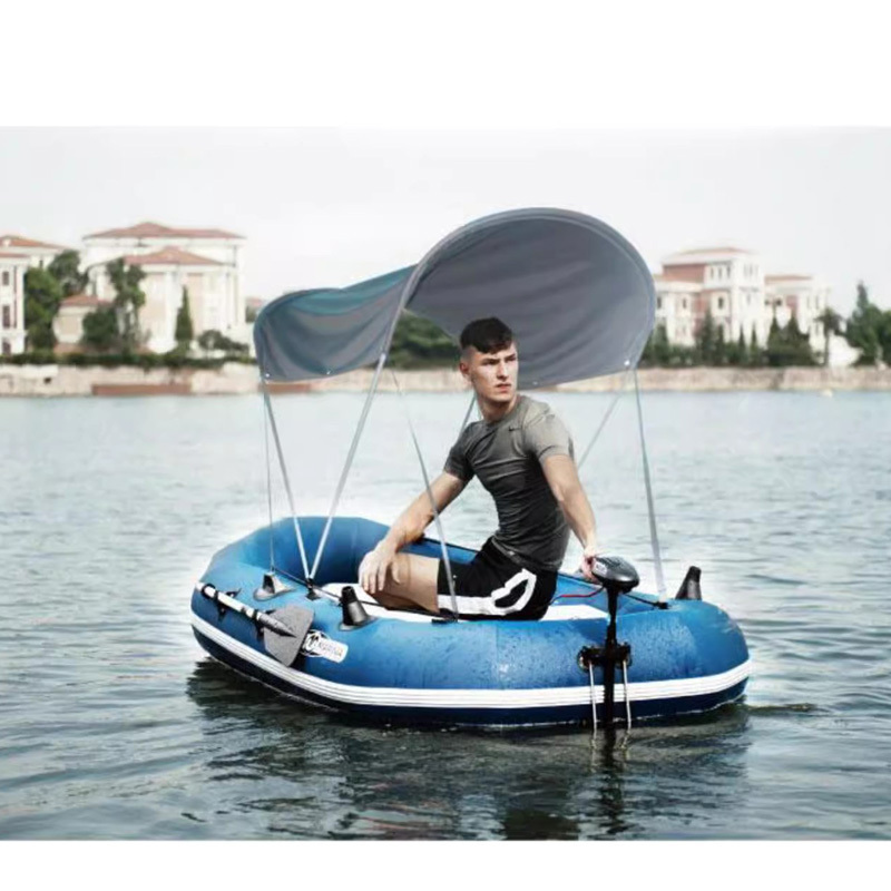 AQUA MARINA 300cm 4 person inflatable boat fishing boat CLASSIC air deck reinforced PVC dinghy raft sport boat sunshade canopy