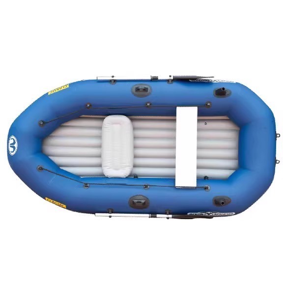 AQUA MARINA 300cm 4 person inflatable boat fishing boat CLASSIC air deck reinforced PVC dinghy raft sport boat sunshade canopy