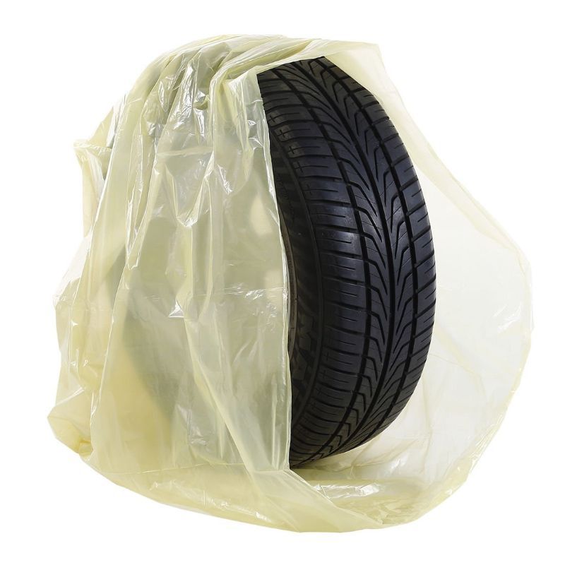 Factory  Custom Printed Outlet Plastic Tire Storage Bag Tire Cover PE Flat Bag