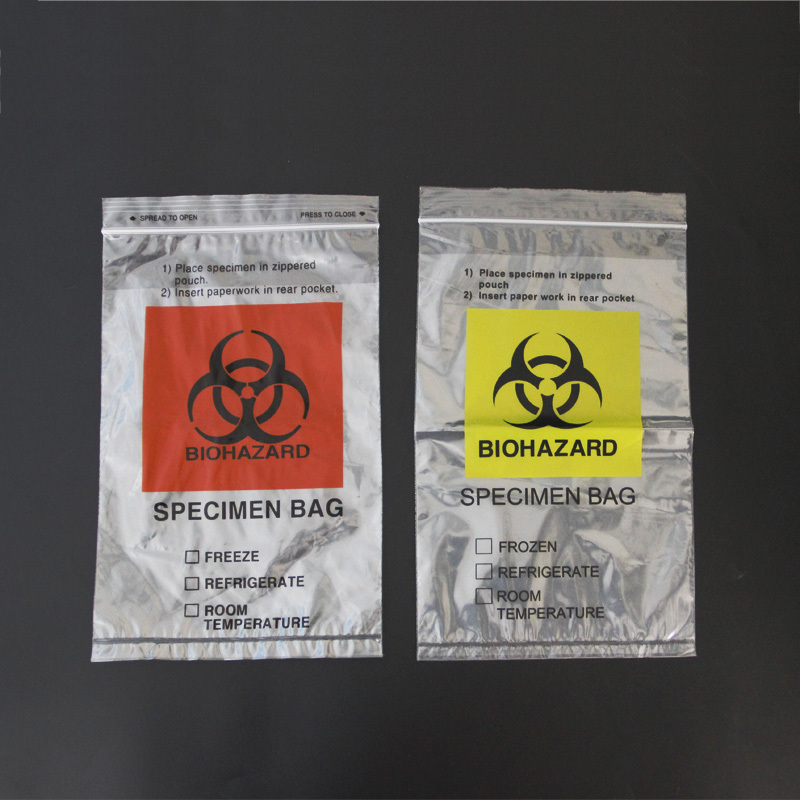 disposable Chemotherapy bag biohazard specimen bag for hospital and lab