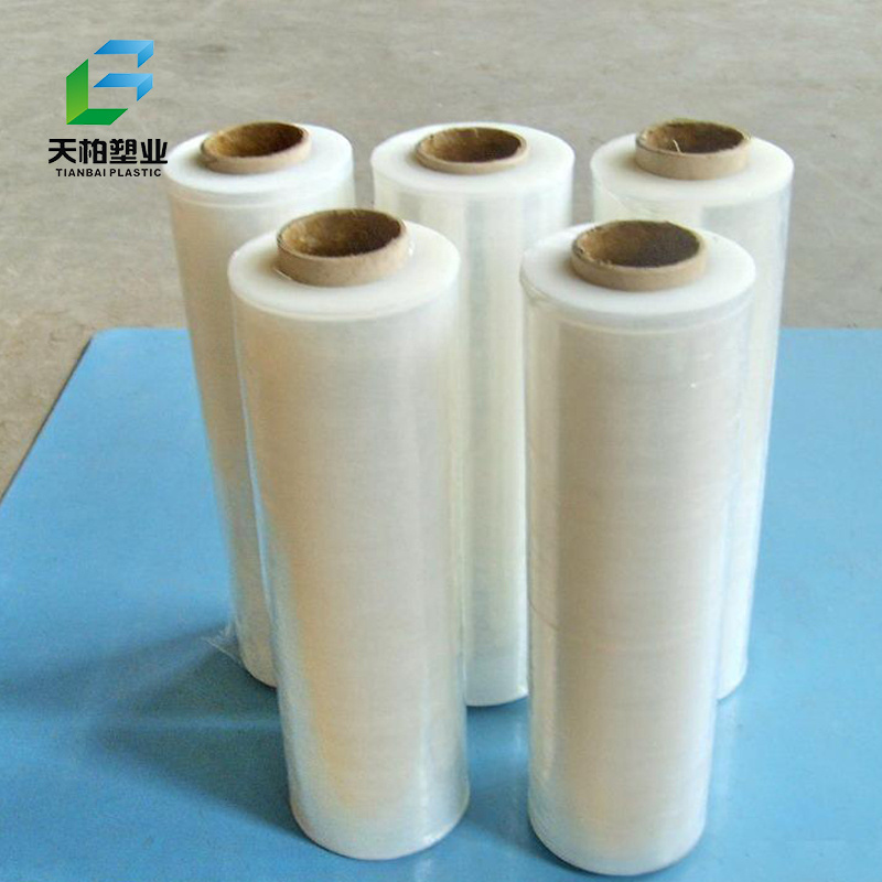 Hand and machine pe stretch film packing pallets plastic film stretch wrap