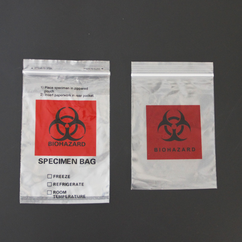 disposable Chemotherapy bag biohazard specimen bag for hospital and lab