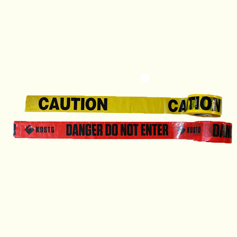 custom logo caution danger tape barrier red cordon off warning tape