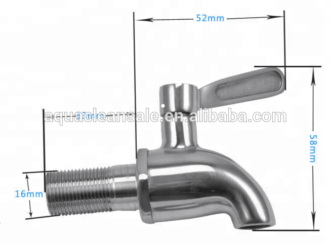 Drinking stainless steel hot water dispenser  tap for beer and wine