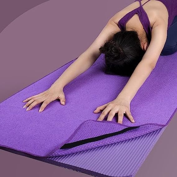 wholesale sport yoga mat towel non slip for hot yoga