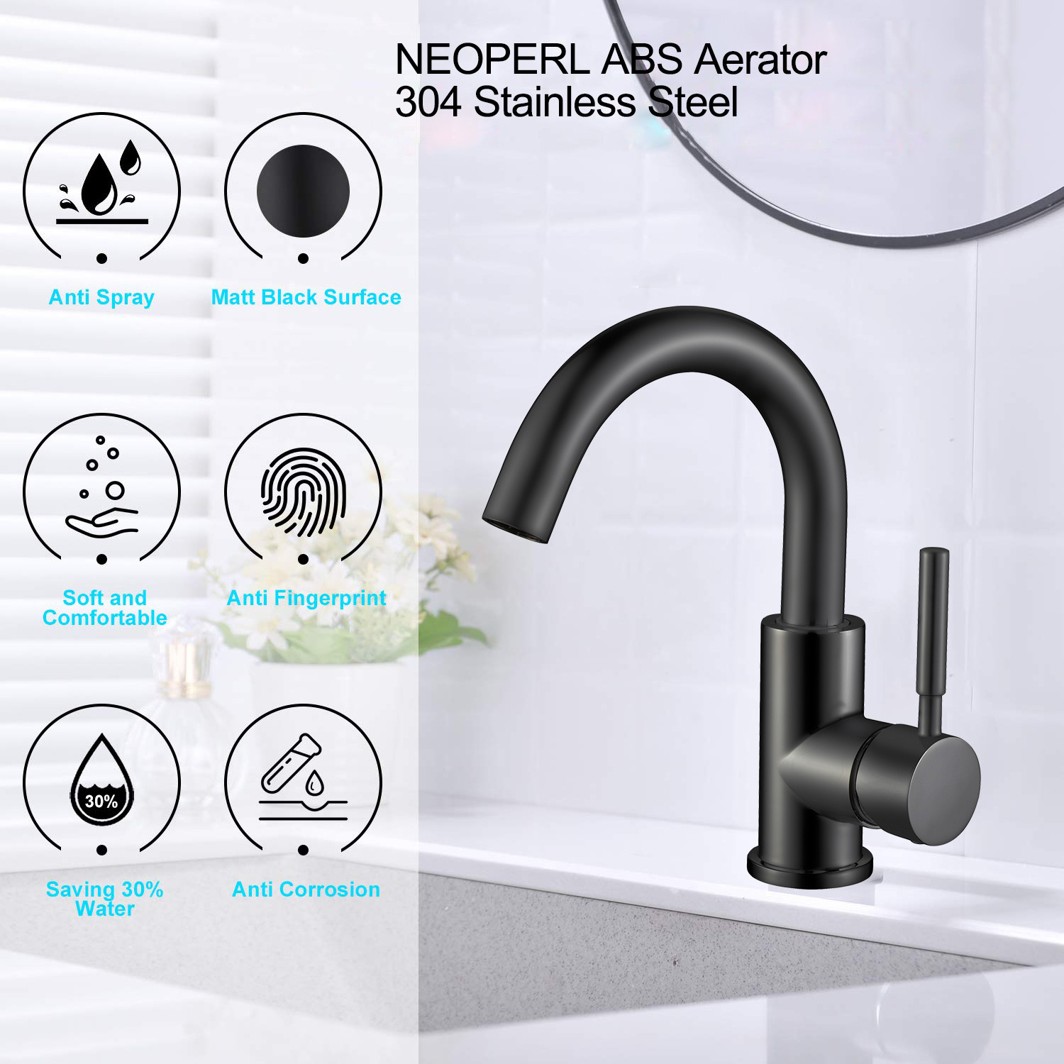 Cheap Bar Sink Faucets High Arc Lavatory Sink Faucet Black Mixer Small Kitchen Tap Faucet