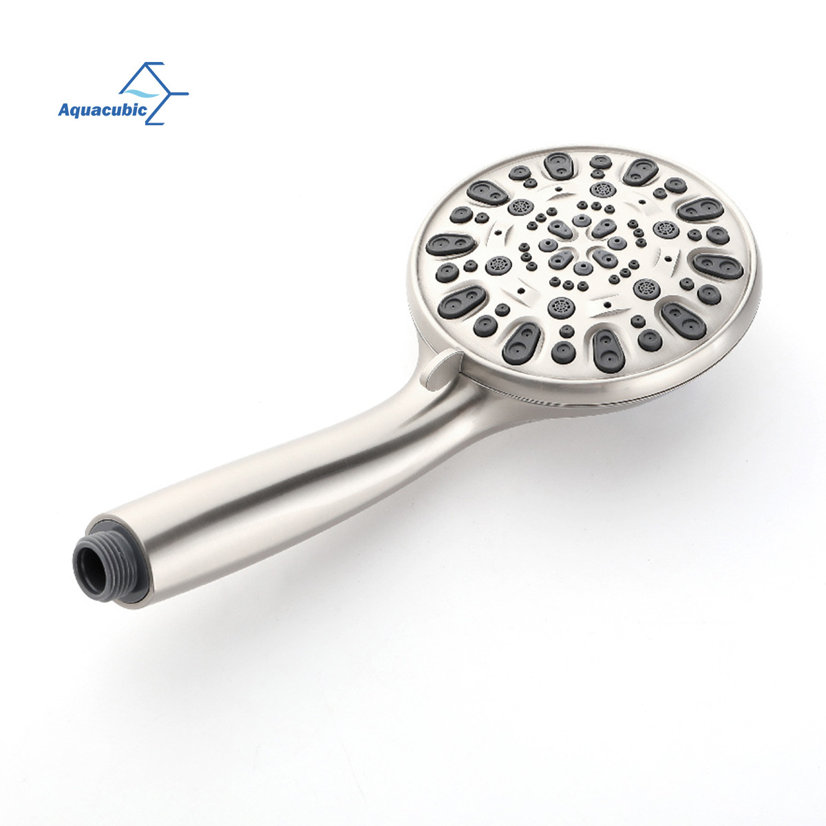 High Pressure Brushed Nickel Handheld Shower Head 7-Spray Setting Showerhead Kit