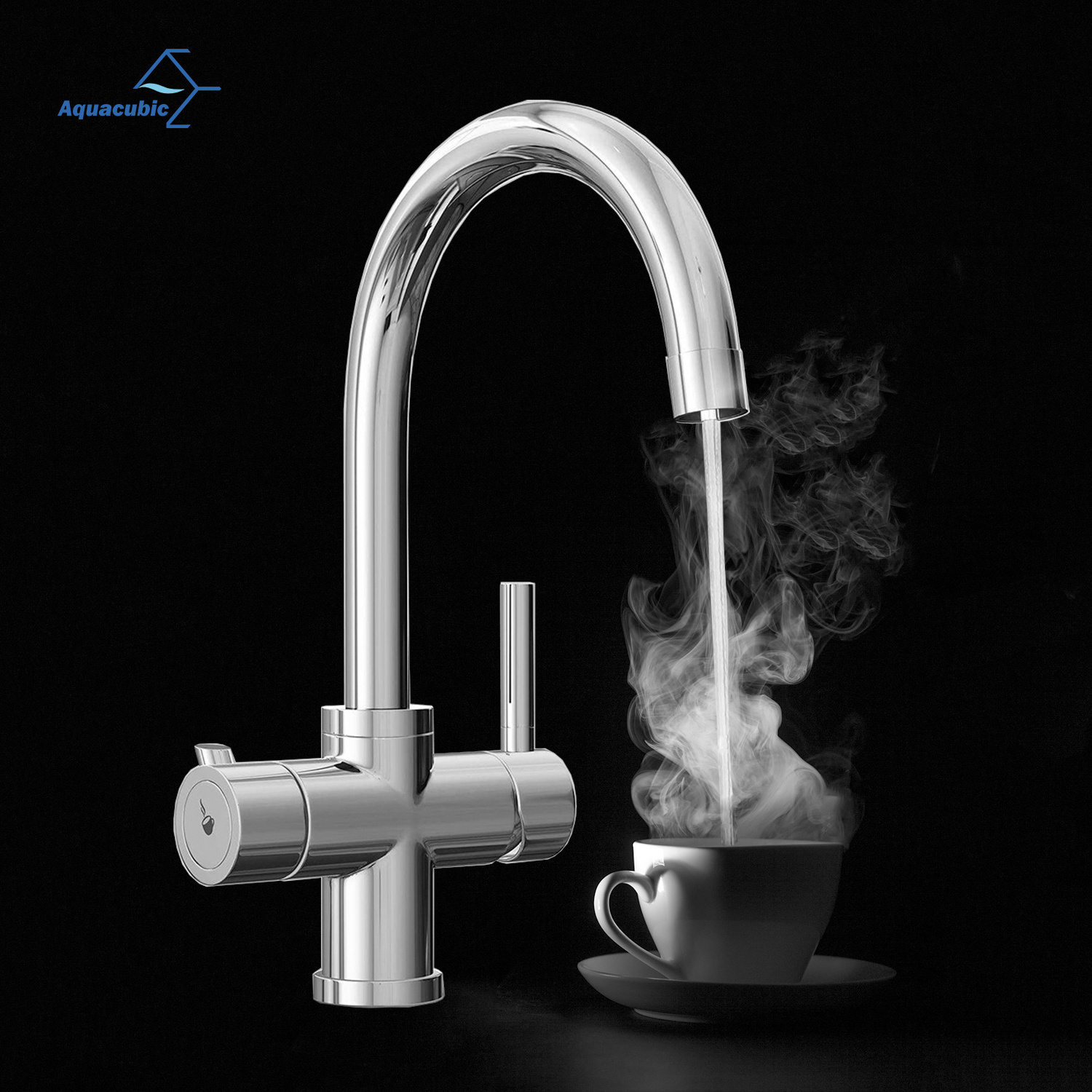 Modern OEM 3 in1 / 4 in 1 brass kitchen Instant hot faucet Boiling Water Tap