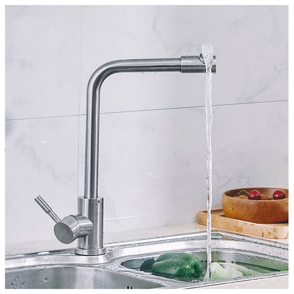 Aquacubic 360 degree rotating kitchen tap Filter Water Single Lever SUS Faucet Swivel Spout Mixer Tap