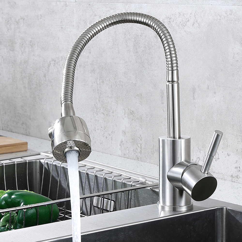 Aquacubic Movable Kitchen Faucet 360 Rotatable Faucet Sprayer Head Anti -Splash Tap Faucet for Kitchen