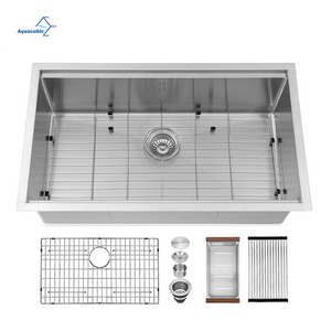 USA 33" Inch Undermount Workstation 304 Stainless Steel Kitchen Sink with Free shipping in American