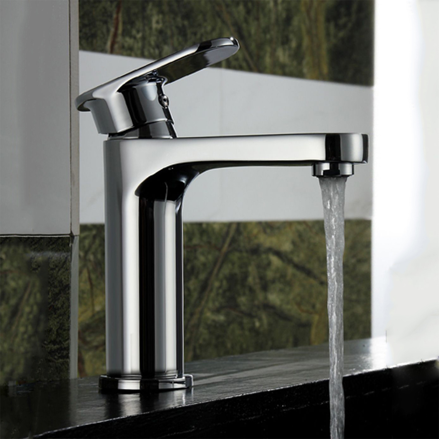 Modern Brass Single Handle Lever Wash Basin Mixer Good Price Washroom Deck Mounted Water Sink Faucet Tap